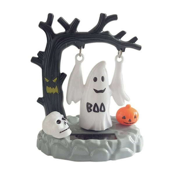 Funny Solar Powered Car Swing Ghost Ornament Halloween Toy Home Decor Clever Funny Solar Powered Car Swing Ghost Ornament Halloween Toy Home Decor Clever